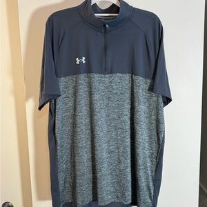 NWOT Under Armour Men's Two-Tone Gray ¼ Zip